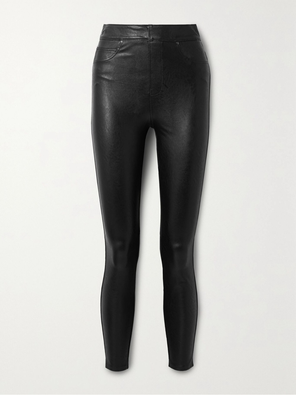 SPANX NWOT High-Shine Black Faux-Leather Leggings